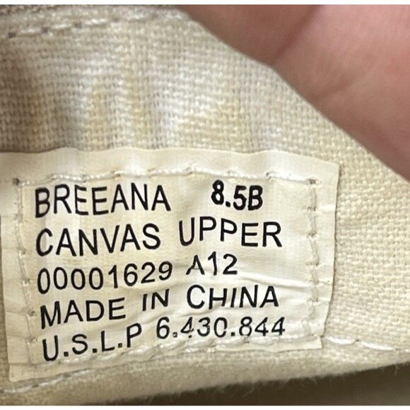 Ralph Lauren breeana Beige Canvas Boat shoes Loafers  sz 8.5 B Sneakers Women main image 8